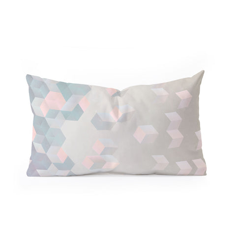 Emanuela Carratoni Exagonal Geometry Oblong Throw Pillow