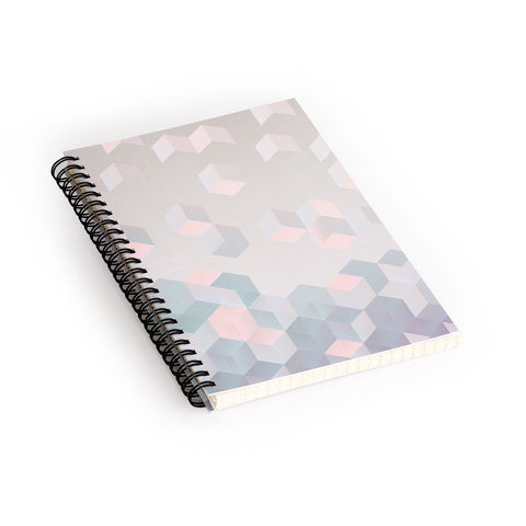 Emanuela Carratoni Exagonal Geometry Spiral Notebook