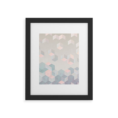 Emanuela Carratoni Exagonal Geometry Framed Art Print
