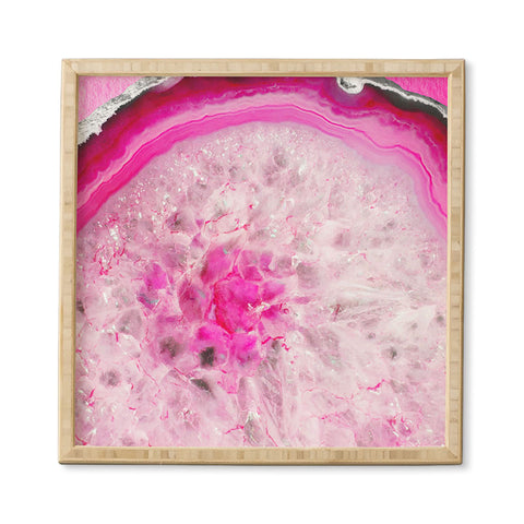 Emanuela Carratoni Fashion Pink Agate Framed Wall Art