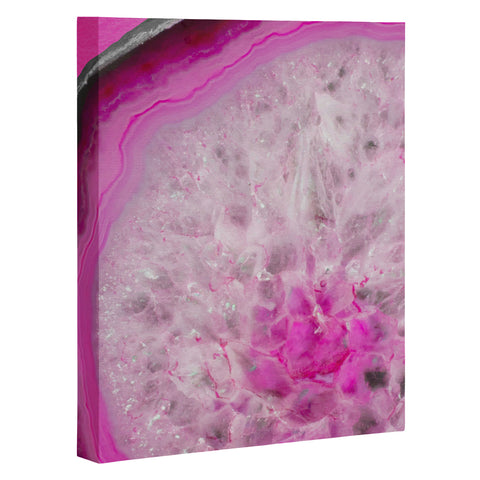 Emanuela Carratoni Fashion Pink Agate Art Canvas