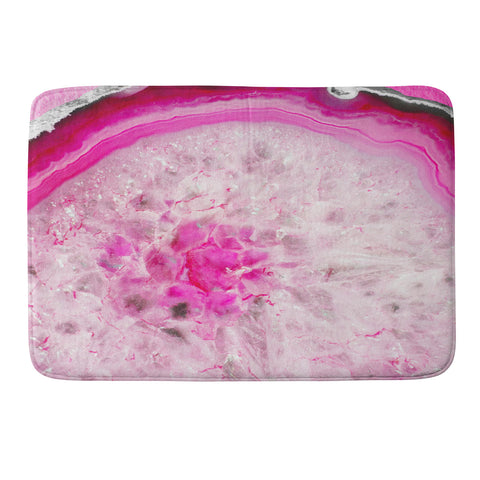 Emanuela Carratoni Fashion Pink Agate Memory Foam Bath Mat