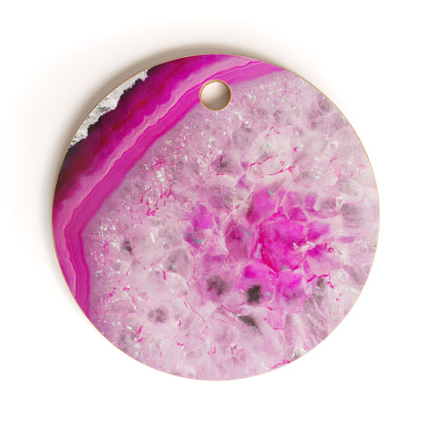 Emanuela Carratoni Fashion Pink Agate Cutting Board Round