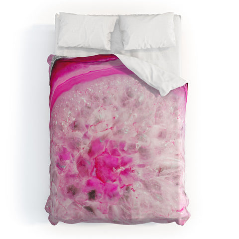 Emanuela Carratoni Fashion Pink Agate Duvet Cover