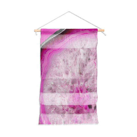 Emanuela Carratoni Fashion Pink Agate Wall Hanging Portrait