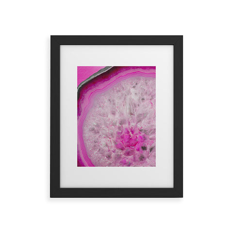 Emanuela Carratoni Fashion Pink Agate Framed Art Print