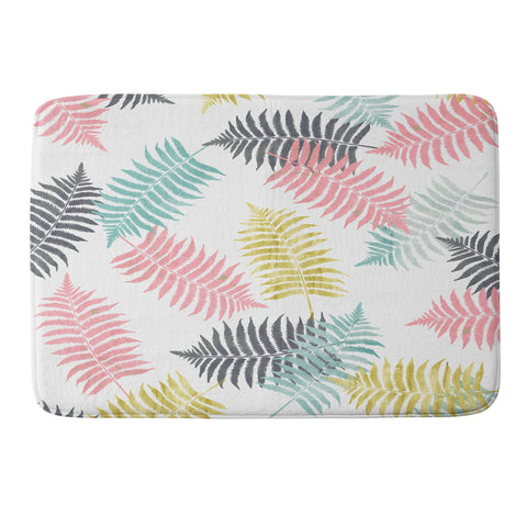 Emanuela Carratoni Ferns Dance Memory Foam Bath Mat
