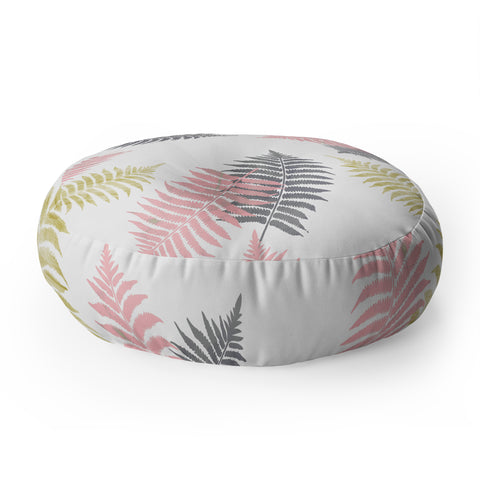 Emanuela Carratoni Ferns Dance Floor Pillow Round