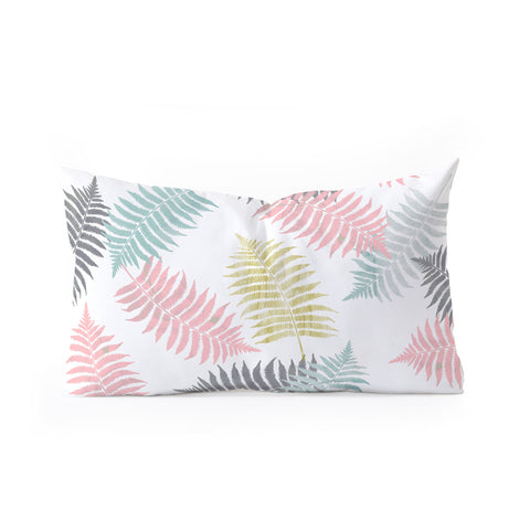 Emanuela Carratoni Ferns Dance Oblong Throw Pillow