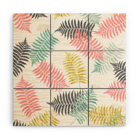 Emanuela Carratoni Ferns Dance Wood Wall Mural