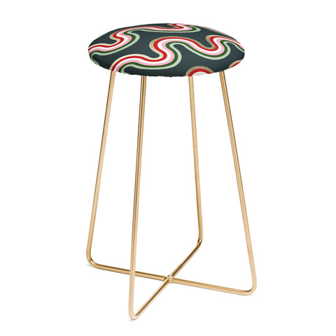 Emanuela Carratoni Festive Rainbow Counter Stool