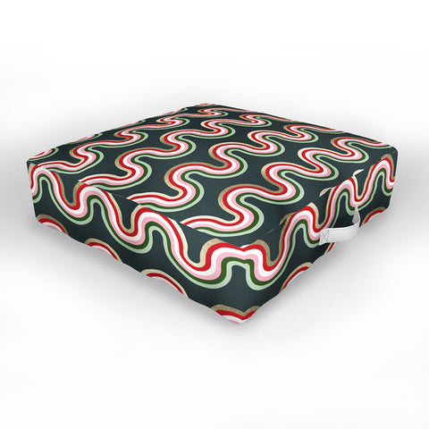 Emanuela Carratoni Festive Rainbow Outdoor Floor Cushion