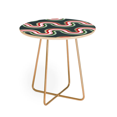 Emanuela Carratoni Festive Rainbow Round Side Table