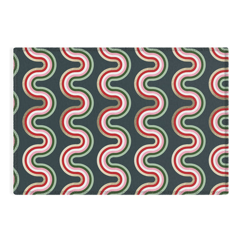 Emanuela Carratoni Festive Rainbow Outdoor Rug