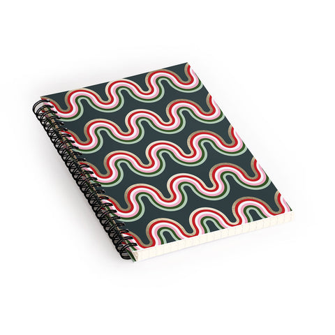 Emanuela Carratoni Festive Rainbow Spiral Notebook