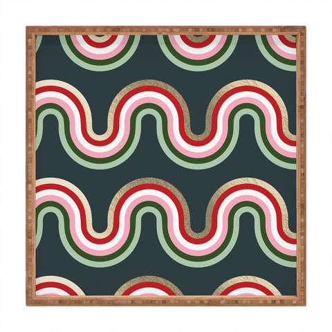 Emanuela Carratoni Festive Rainbow Square Tray