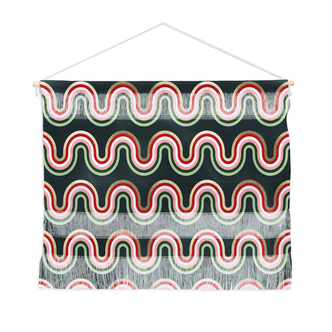 Emanuela Carratoni Festive Rainbow Wall Hanging Landscape