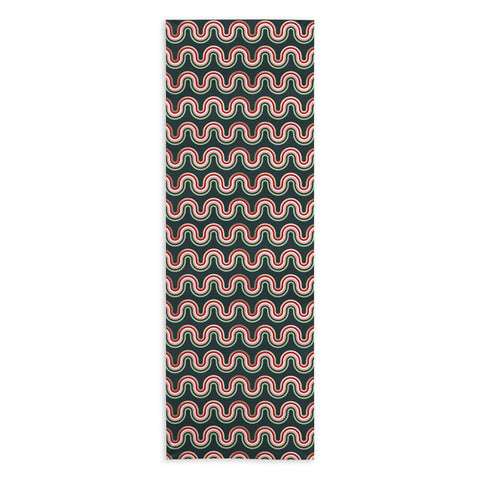 Emanuela Carratoni Festive Rainbow Yoga Towel
