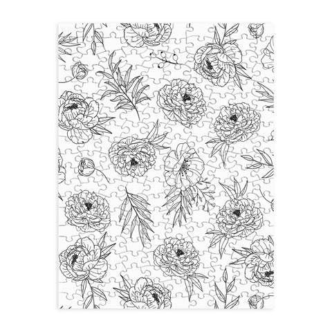 Emanuela Carratoni Floral Line Art Puzzle