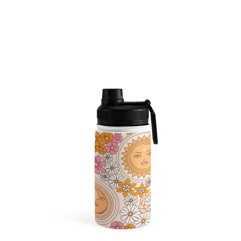 Emanuela Carratoni Floral Moon and Sun Water Bottle