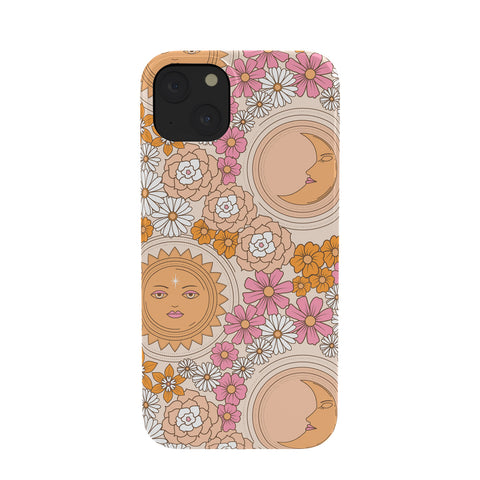 Emanuela Carratoni Floral Moon and Sun Phone Case