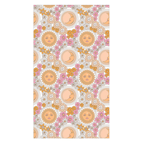 Emanuela Carratoni Floral Moon and Sun Tablecloth