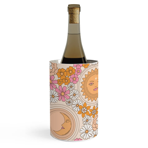 Emanuela Carratoni Floral Moon and Sun Wine Chiller