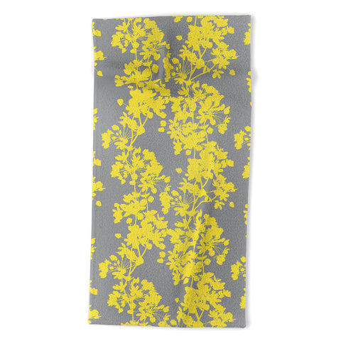 Emanuela Carratoni Flowers on Ultimate Gray Beach Towel