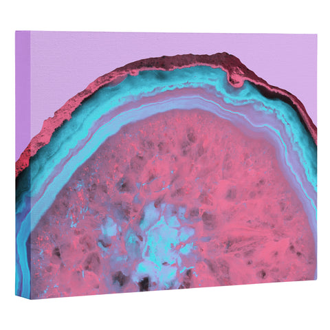 Emanuela Carratoni Fluo Agate Art Canvas