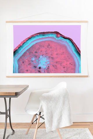 Emanuela Carratoni Fluo Agate Art Print And Hanger