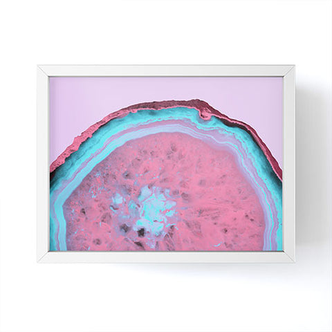 Emanuela Carratoni Fluo Agate Framed Mini Art Print