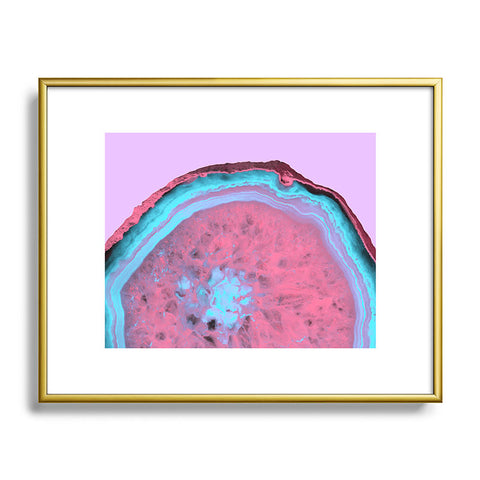 Emanuela Carratoni Fluo Agate Metal Framed Art Print