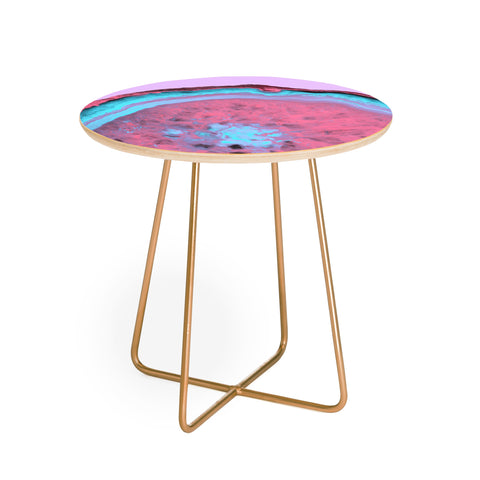 Emanuela Carratoni Fluo Agate Round Side Table