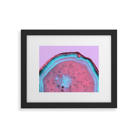 Emanuela Carratoni Fluo Agate Framed Art Print