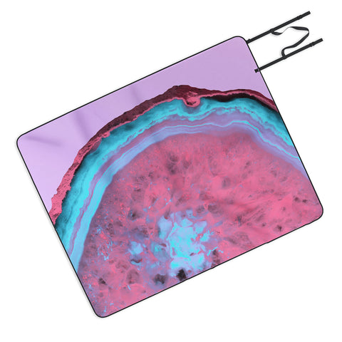 Emanuela Carratoni Fluo Agate Picnic Blanket
