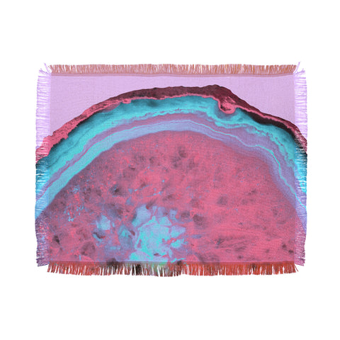 Emanuela Carratoni Fluo Agate Throw Blanket