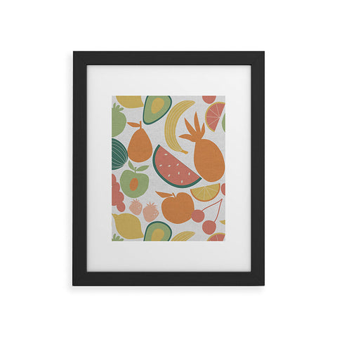 Emanuela Carratoni Fruit Salad Theme Framed Art Print