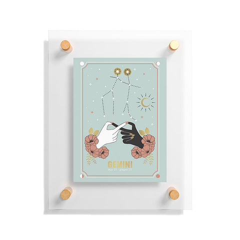 Emanuela Carratoni Gemini Zodiac Series Floating Acrylic Print