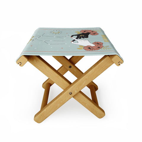 Emanuela Carratoni Gemini Zodiac Series Folding Stool