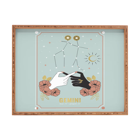 Emanuela Carratoni Gemini Zodiac Series Rectangular Tray