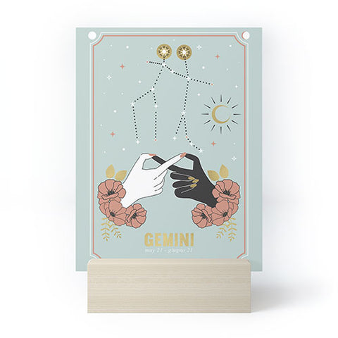 Emanuela Carratoni Gemini Zodiac Series Mini Art Print