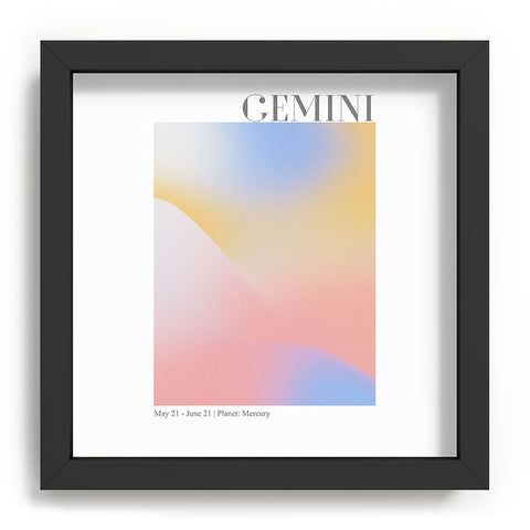 Emanuela Carratoni Gemini Zodiac Sign Gradient Recessed Framing Square