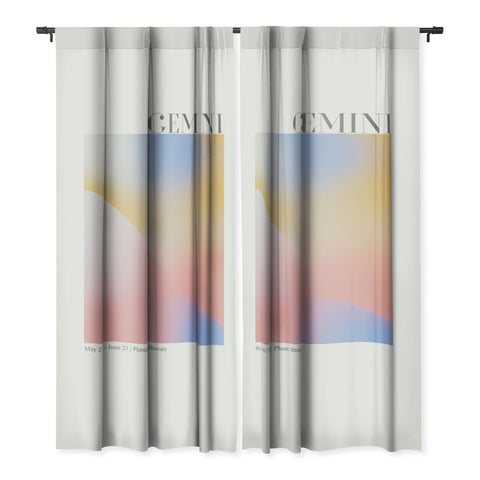 Emanuela Carratoni Gemini Zodiac Sign Gradient Blackout Non Repeat