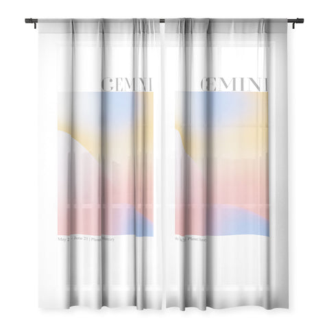 Emanuela Carratoni Gemini Zodiac Sign Gradient Sheer Non Repeat