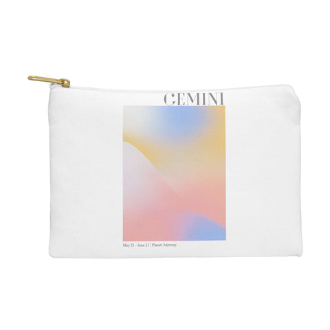 Emanuela Carratoni Gemini Zodiac Sign Gradient Pouch