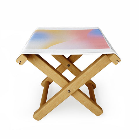 Emanuela Carratoni Gemini Zodiac Sign Gradient Folding Stool