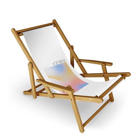 Emanuela Carratoni Gemini Zodiac Sign Gradient Sling Chair
