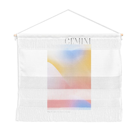 Emanuela Carratoni Gemini Zodiac Sign Gradient Wall Hanging Landscape