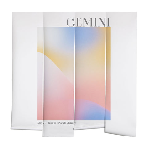 Emanuela Carratoni Gemini Zodiac Sign Gradient Wall Mural