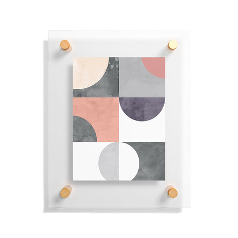 Emanuela Carratoni Geometric Moontime Floating Acrylic Print
